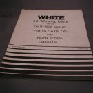 White 50" Mowing Deck Parts Catalog and Instruction Manual.