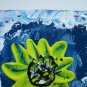 Original Painting Sunflower ACEO Art Card Floral Abstract Flower Acrylic