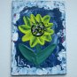 Original Painting Sunflower ACEO Art Card Floral Abstract Flower Acrylic