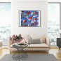 Large Horizontal Wall Art Acrylic Impasto Palette Knife Painting Large Art