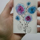 Original ACEO  Abstract Flowers Art  OOAK  Floral  Artwork Miniature Watercolor