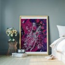 Large vertical wall art acrylic impasto palette knife painting Abstract Art