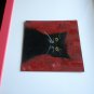 Original Black Cat Painting Animal Art Pet Portrait Miniature Pet Lover Art