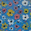Original Oil Painting Abstract Flowers Art Palette Knife Artwork  Wildflowers