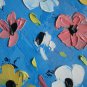 Original Oil Painting Abstract Flowers Art Palette Knife Artwork Wildflowers