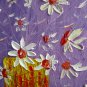 Original Painting Daisy Art Wildflowers Floral Artwork Modern Abstract