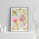Zen Wall Art Original Drawing Floral Handmade Mandala Buddhist Yoga Wall Decor