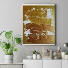 Impasto Painting Abstract Original Art Gold And Copper Colors 3D Abstract  Art
