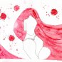 Original Painting Erotic Art Watercolor Painting  Beautiful Girl  Wall Artwork