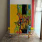 Violin Oil Painting Musical Artwork Music Instrument Art Impasto Modern Art