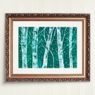 Aspen Trees Art Birch Trees Painting Original Art Vermont Landscape  Wall Art