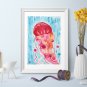 Jellyfish Painting Nautical Original Art Watercolor Painting Marine Art Sea