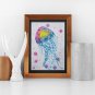Jellyfish Painting Nautical Original Art Watercolor Painting Marine Art Sea Art