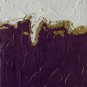 Gold Leaf Painting Impasto Original Art Abstract Sculpture Painting On Canvas
