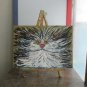 Original Painting Fluffy Cat Art Pet Lovers Art Cat Portrait Artwork