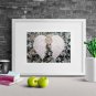 Original Painting Mixed Media Angel Wings Art Grace Guardian Angel Artwork