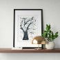 Old Tree Painting U-Sin Original Art &ETH;&iexcl;hinese Watercolor Painting Oriental Gift