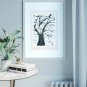 Old Tree Painting U-Sin Original Art &ETH;&iexcl;hinese Watercolor Painting Oriental Gift