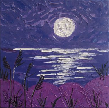 Original Painting Beach Seascape  Art Small Painting Marine Artwork Seascape Art