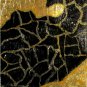 Gold Leaf Painting Impasto Original Art Gold Foil Sculpture Painting On Panel