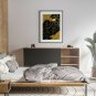 Gold Leaf Painting Impasto Original Art Gold Foil Sculpture Painting On Panel