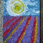 Provence Painting Impasto Lavender Original Art France Landscape Lavender Flower