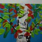 Original ACEO Birch Tree Painting Birch Tree Miniature Art Collectible Art