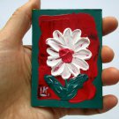 Original ACEO  Abstract Flower  Painting  Floral Miniature  Collectible Artwork