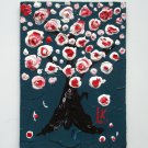 Original ACEO  Blooming Tree Painting  Floral Miniature  Collectible 3D Art