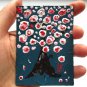 Original ACEO  Blooming Tree Painting  Floral Miniature  Collectible 3D Art