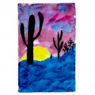 Cacti Painting  California Desert  Original Art Sunset Painting Watercolor