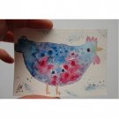 Original ACEO  Chicken  Painting  Farmhouse  Animals   Miniature Collectible Art