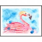 Flamingo  Painting  Bird Original  Art Watercolor Animal Illustration  Wall Art