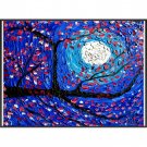 Original Painting Cherry Blossom Tree Art Japanese Sakura  Artwork Flowers Art
