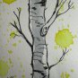 Original Painting Birch Trees ACEO Card Tree Watercolor Art Collectible