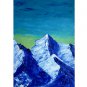 Original Painting Mountains Before Sunset  Art Landscape Modern Artwork Acrylic
