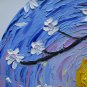 Original Oil Painting Cherry Tree Blossom Art Sakura Japanese Artwork