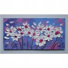 Original Oil Painting Floral Flowers Abstract Art Miniature Wildflowers Art