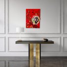 Original Contemporary Oil On Canvas w/ Rose Petals How Women Feed the World - Fauvist/Matisse Style