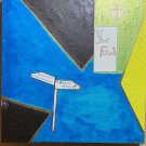 Original Abstract Oil Painting  Of How A Person Sees The Future/Forgiveness/Freedom in Fauvist Style