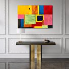 Modern ContemporaryOriginal Abstract oil on canvas tribute to Hans Hoffman and Delauney