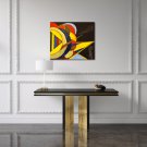 Modern Contemporary Geometric Oil Painting On Canvas In The Fauvist/Matisse/Delauney Style