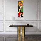 Original Abstract Oil Painting on Canvas Representing Music in Fauvist/Matisse/Delauney Style