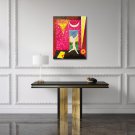 Original Modern Oil Nude Woman Greeting her Day Painting On Canvas In The Fauvist/Matisse Style