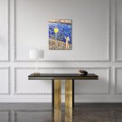 Original Modern Contemporary  Oil On Canvas of Nude viewing a dazzling light In The Style Of Monet