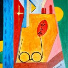 Modern Original  Abstract Oil Painting - Interpretation of the lens which mankind sees the world