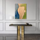 Modern ContemporaryOriginal Watercolor Showing sensual lines of a woman, Fauvist Style