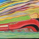 Original Modern Art Deco Art Inspired by Poirot TV show in the Fauvist/Matisse/Impressionist Style