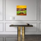 Modern Contemporary oil painting on canvas of Puget ound Vista done in Fauvist style
