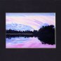 KEYWEST Florida SUNSET Matted Print, Pink Purple Sky, Renee Rutana